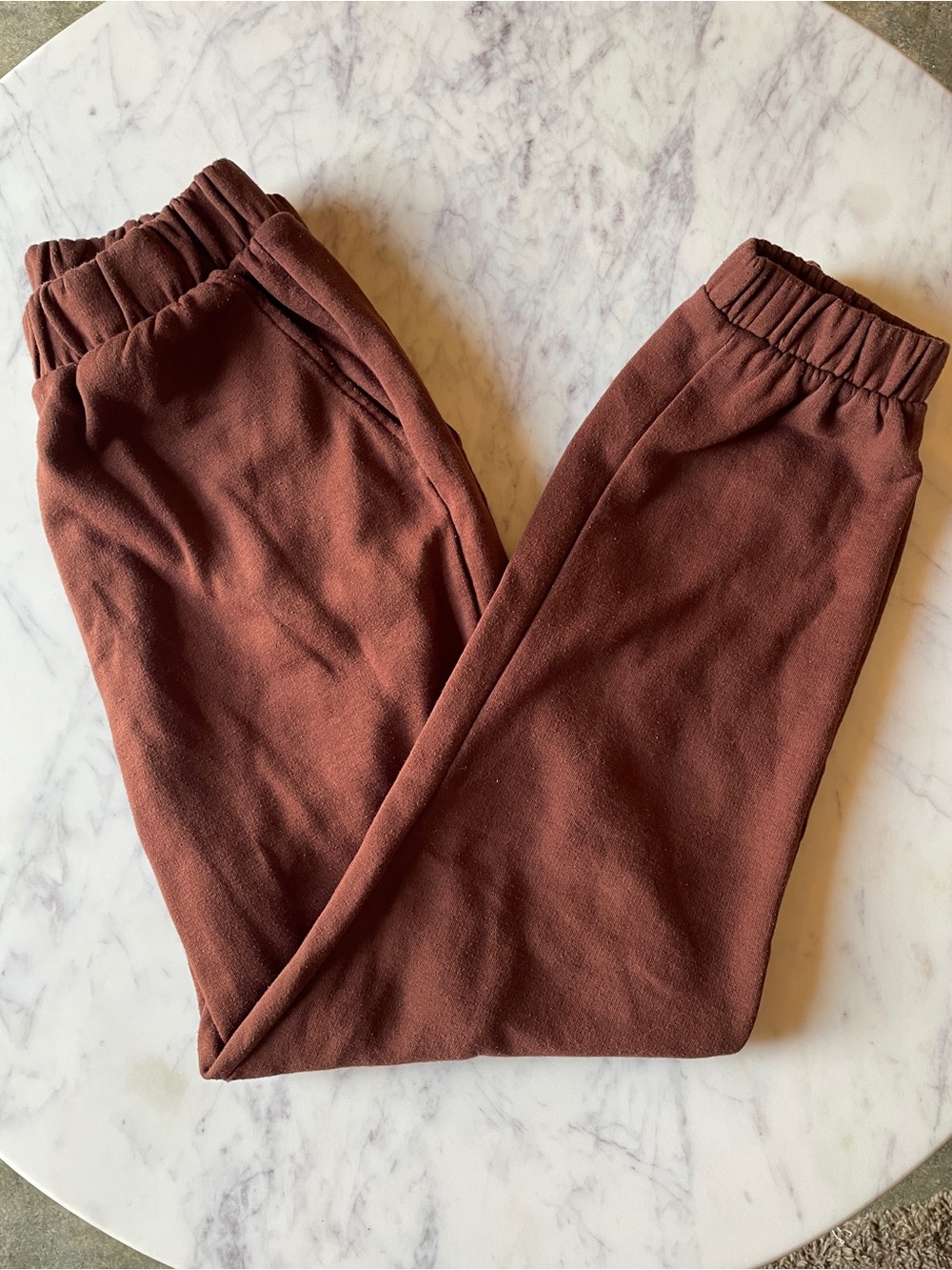 Zara Women's Brown Elastic Waist Jogger Pants